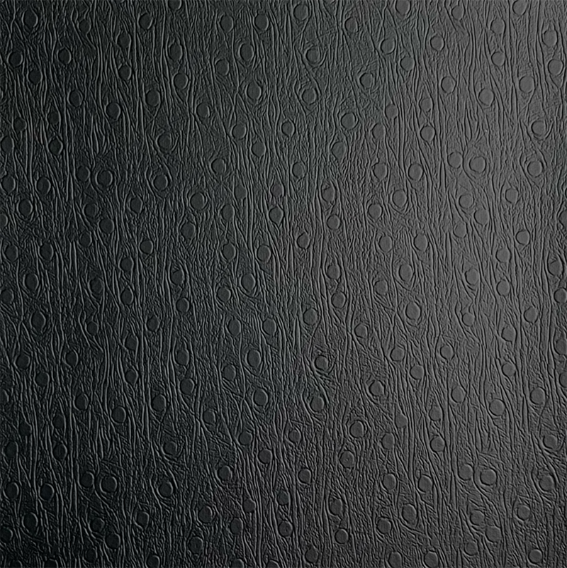 Black PVC katad para sa sapatos