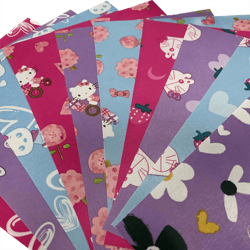 Naka -print na tela ng satin na may patong na PVC