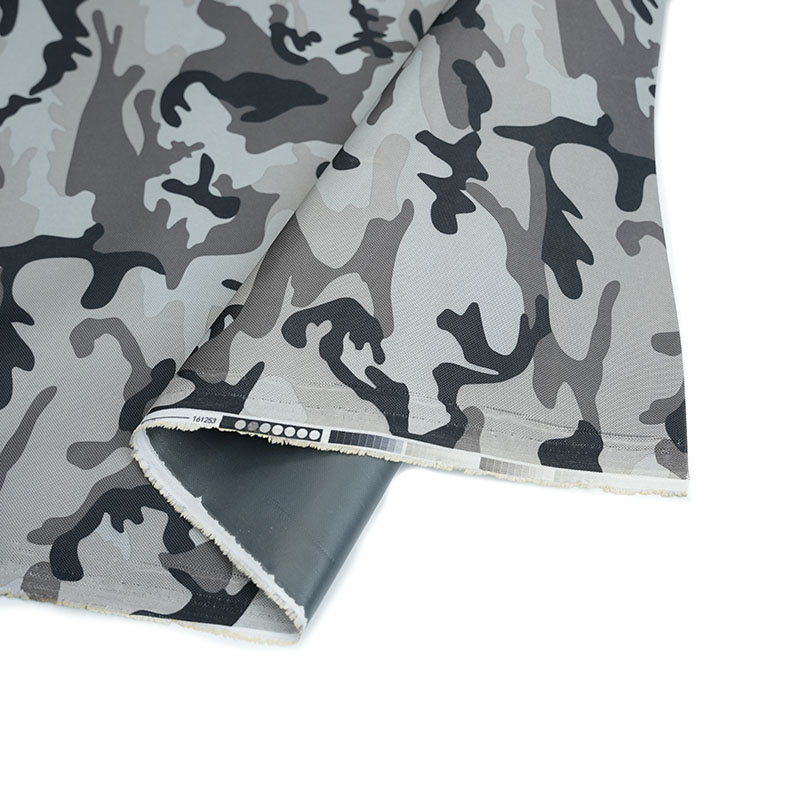 Camouflage Oxford tela na may PVC coating